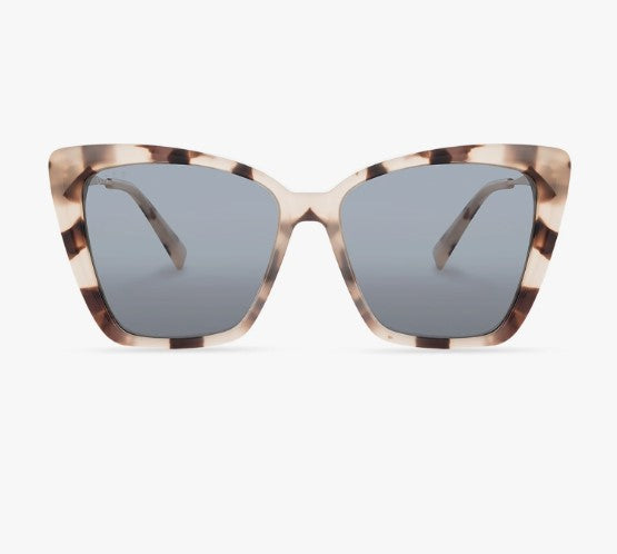 Becky II Sunglasses - Cream Tortoise + Grey Lens Diff Eyewear