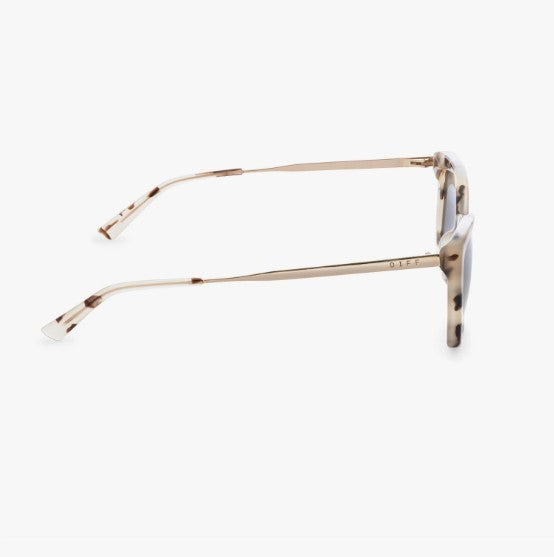 Becky II Sunglasses - Cream Tortoise + Grey Lens Diff Eyewear