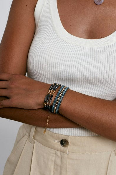 Granada Naked Wrap Bracelet - Iolite Chan Luu