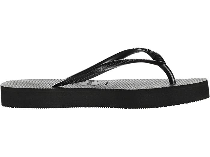Black Slim Flatform Sandal - Jaffi's