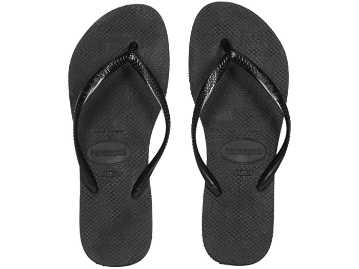 Black Slim Flatform Sandal - Jaffi's