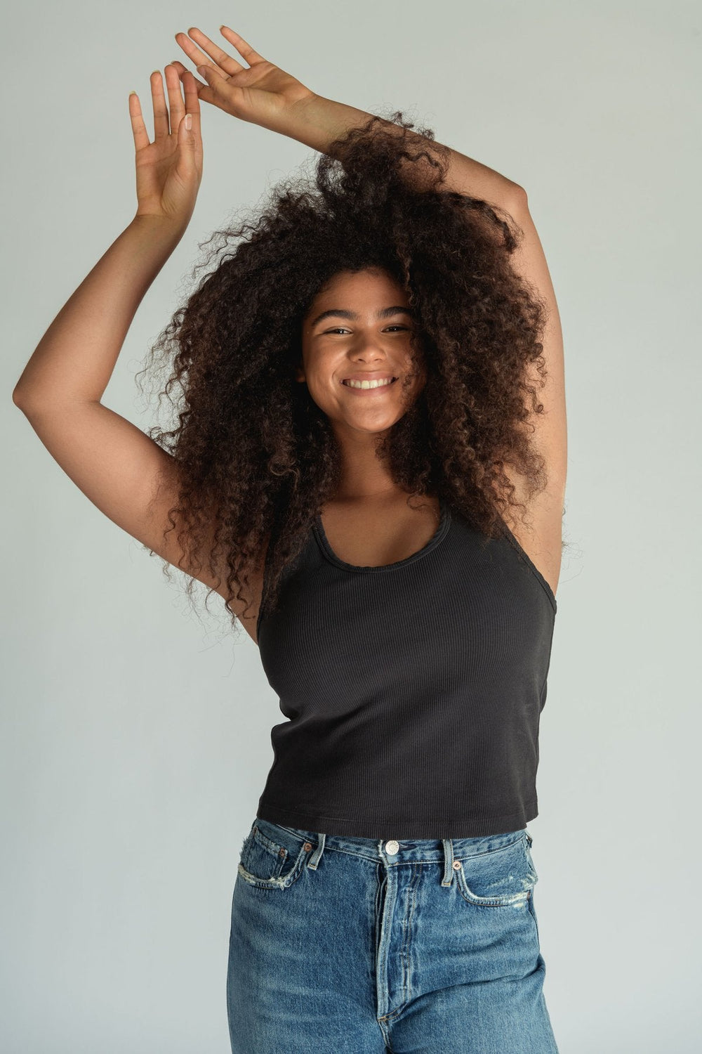 Blondie Rib Tank - Vintage Black - Jaffi's