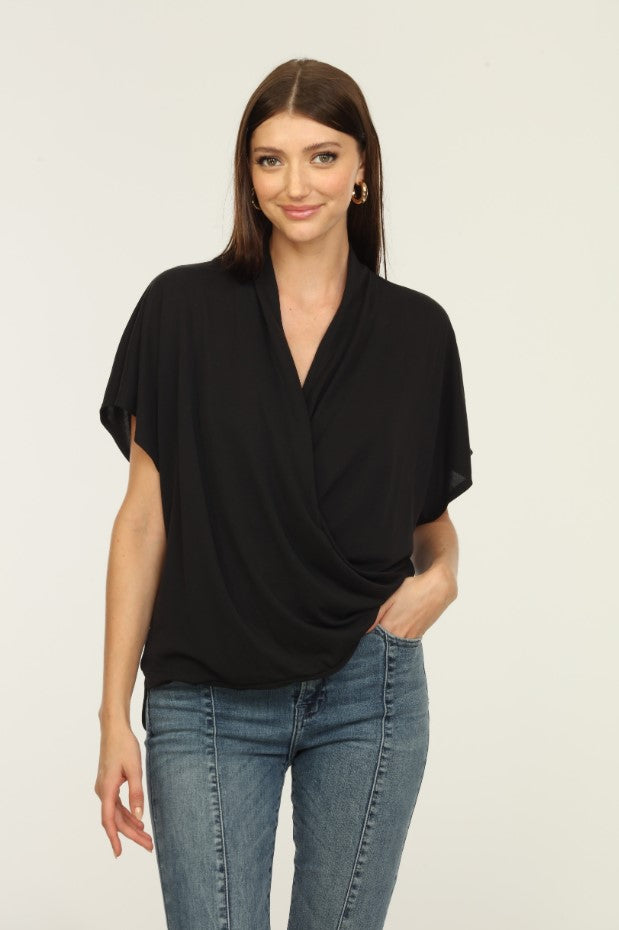 Cupro Surplice Tee Veronica M