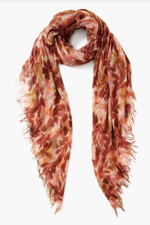 
                  
                    Load image into Gallery viewer, Dusty Rose Watercolor Floral Cashmere &amp;amp; Silk Scarf Chan Luu
                  
                