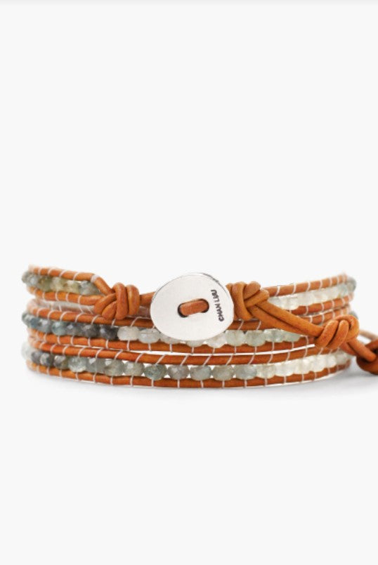 Green Mix 3 Wrap Bracelet Chan Luu