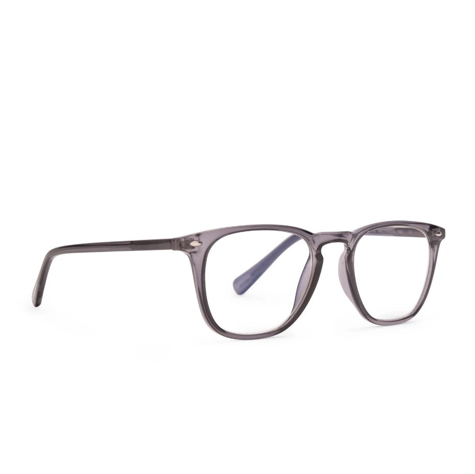 
                  
                    Load image into Gallery viewer, Griffin Smoke Crystal Bluelight Readers Diff Eyewear
                  
                