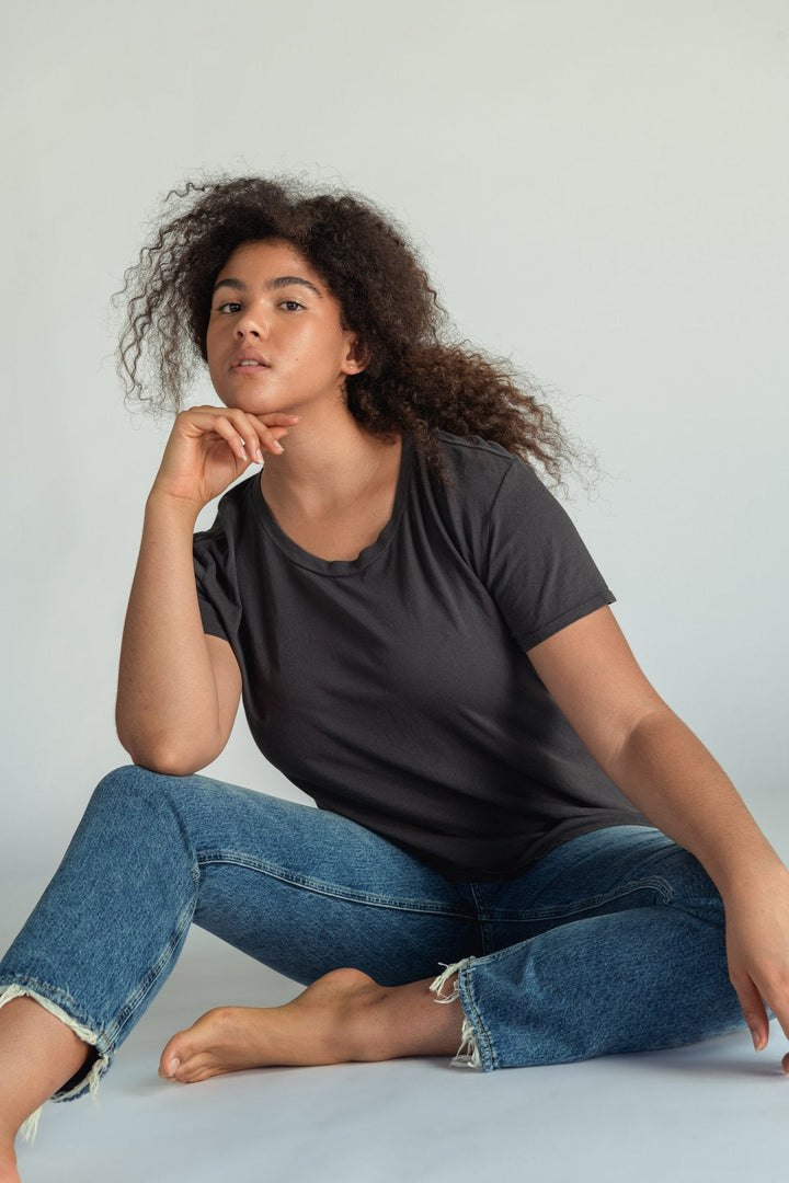 Harley Boxy Crew Tee - Vintage Black - Jaffi's