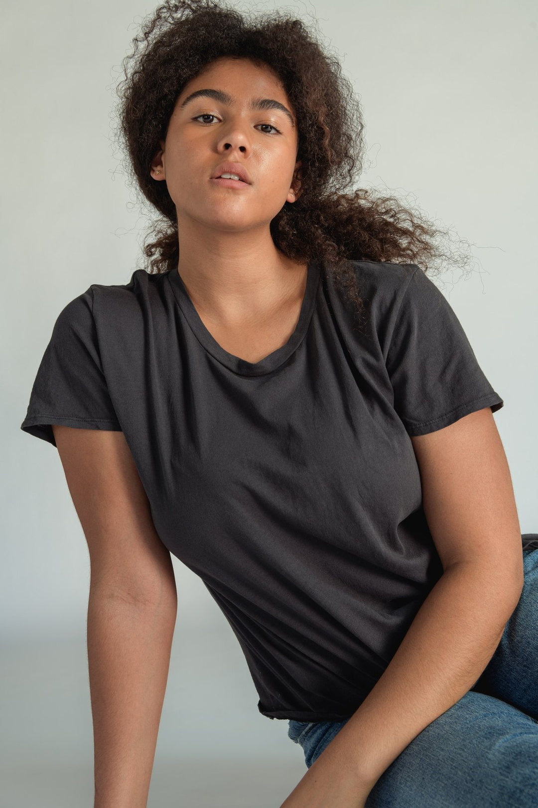 Harley Boxy Crew Tee - Vintage Black - Jaffi's
