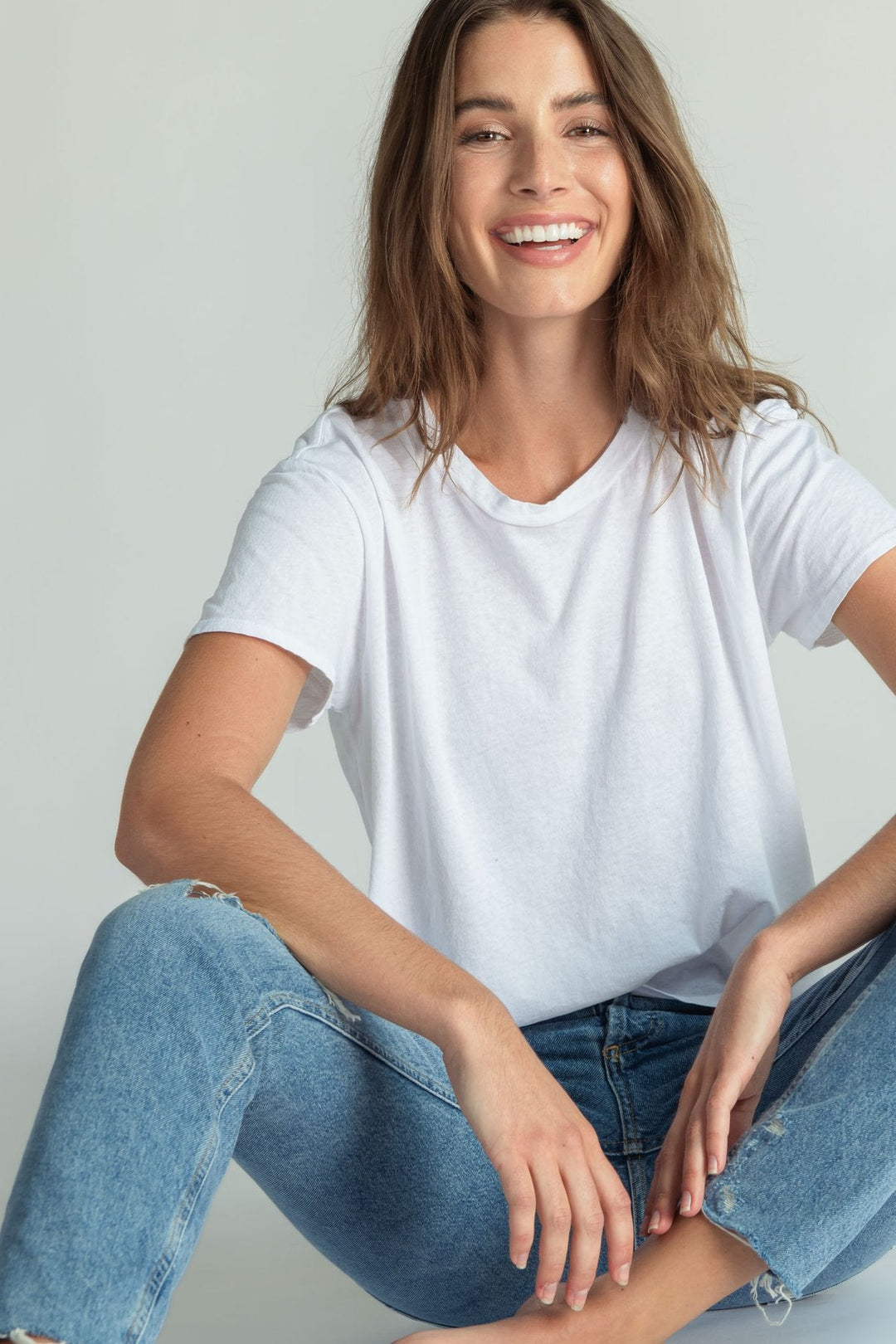 Harley Boxy Crew Tee - White - Jaffi's