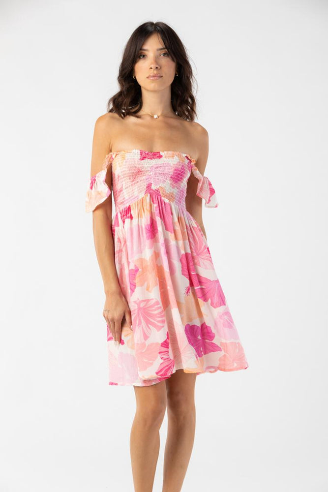 
                  
                    Load image into Gallery viewer, Hollie Mini Dress - Waimea Coral Tiare Hawaii
                  
                