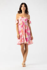 Hollie Mini Dress - Waimea Coral Tiare Hawaii