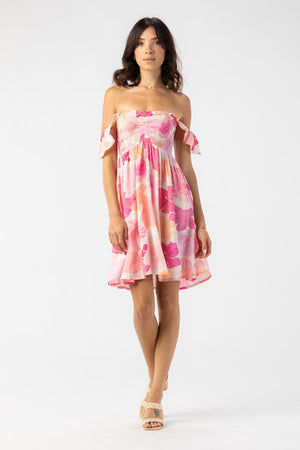 
                  
                    Load image into Gallery viewer, Hollie Mini Dress - Waimea Coral Tiare Hawaii
                  
                