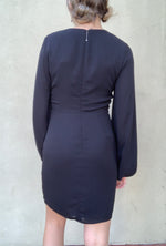 Twist Front Long Sleeve Mini Dress Krisa