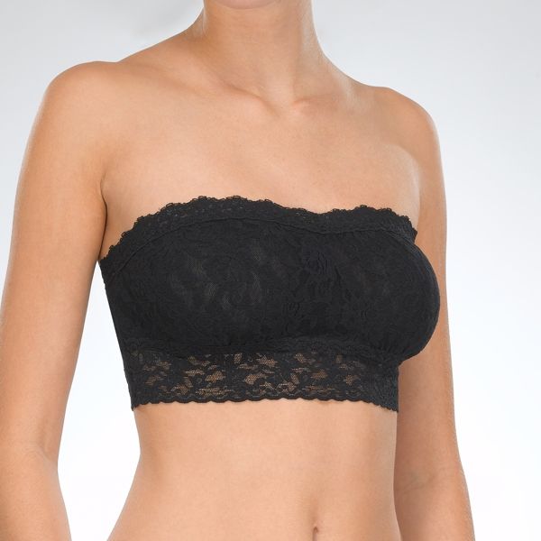 Lace Bandeau w/ Mesh Lining - Jaffi's
