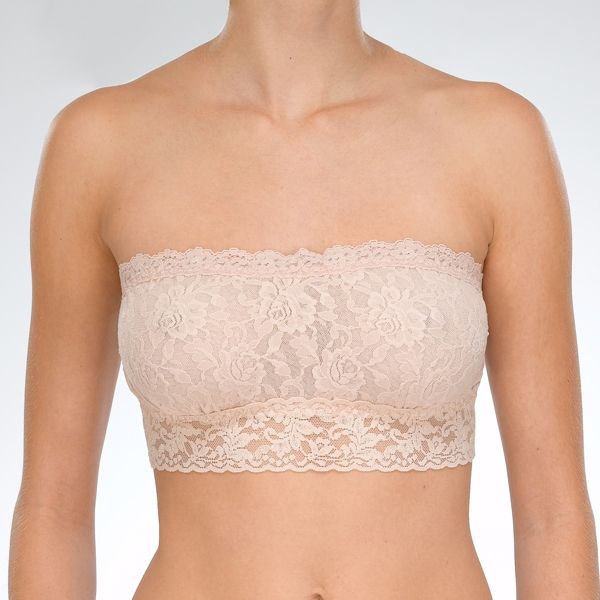 Lace Bandeau w/ Mesh Lining - Jaffi's