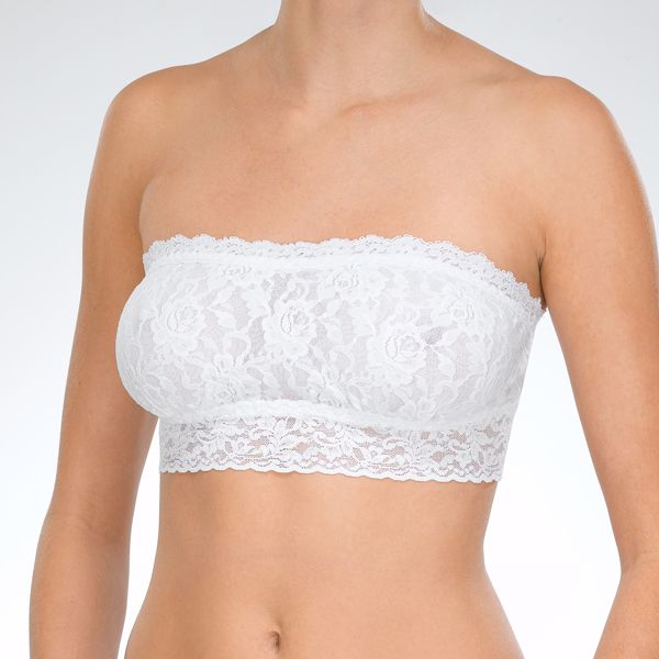 Lace Bandeau w/ Mesh Lining - Jaffi's