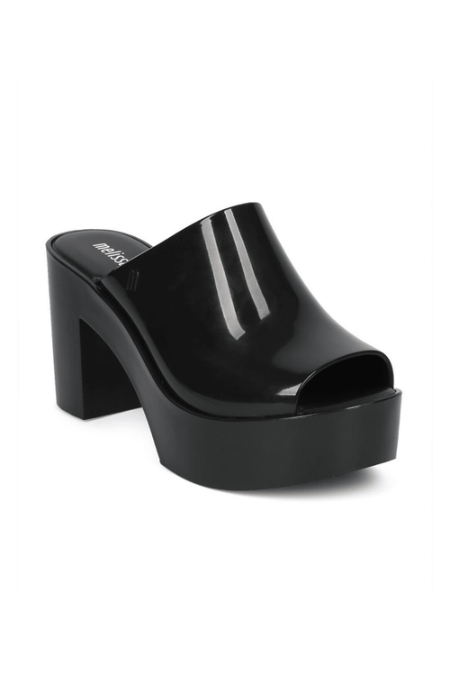 Melissa Shoes Black Mules - The Open Toe Mule - Vegan Shoes