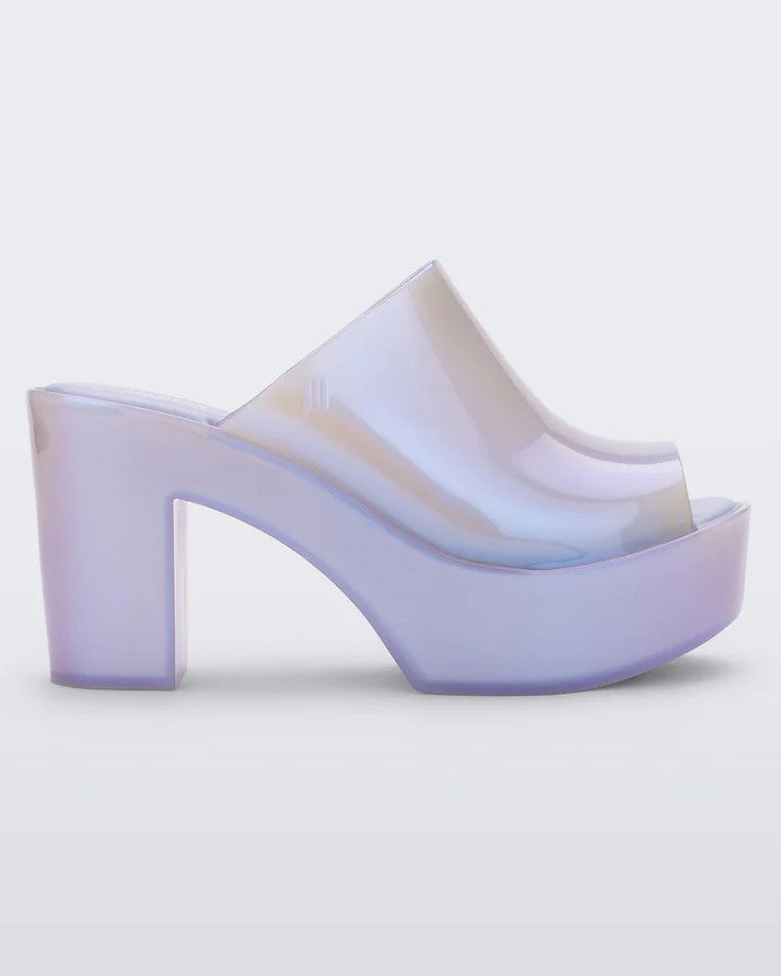 The Open Toe Mule - Pearly Blue Melissa