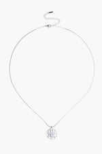 Diamond Silver Hammered Coin Necklace Chan Luu