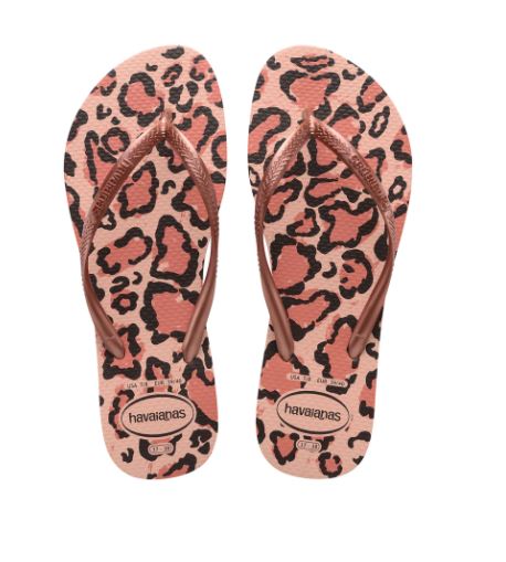 Havaianas﻿ Slim Animals Flip Flop - Ballet Rose/Pink Retro - Top View