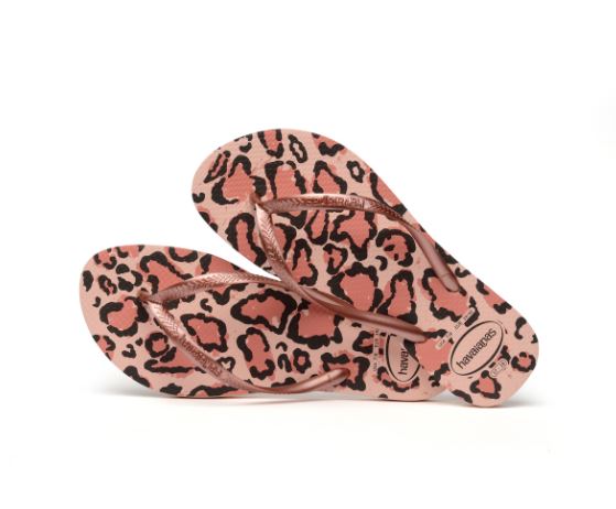 Havaianas﻿ Slim Animals Flip Flop - Ballet Rose/Pink Retro - Side View