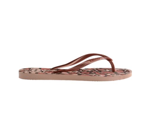 Havaianas﻿ Slim Animals Flip Flop - Ballet Rose/Pink Retro - Side View