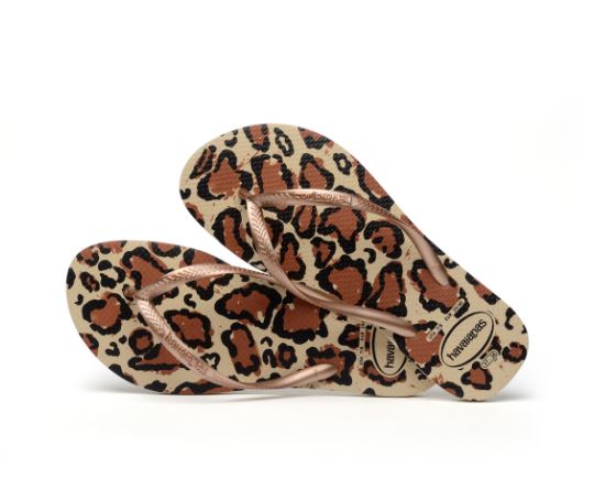 Havaianas - Slim Animals Flip Flop - Rose Gold - Side View