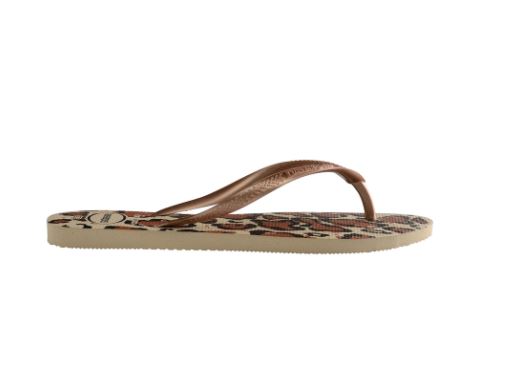 Havaianas - Slim Animals Flip Flop - Rose Gold - Side View