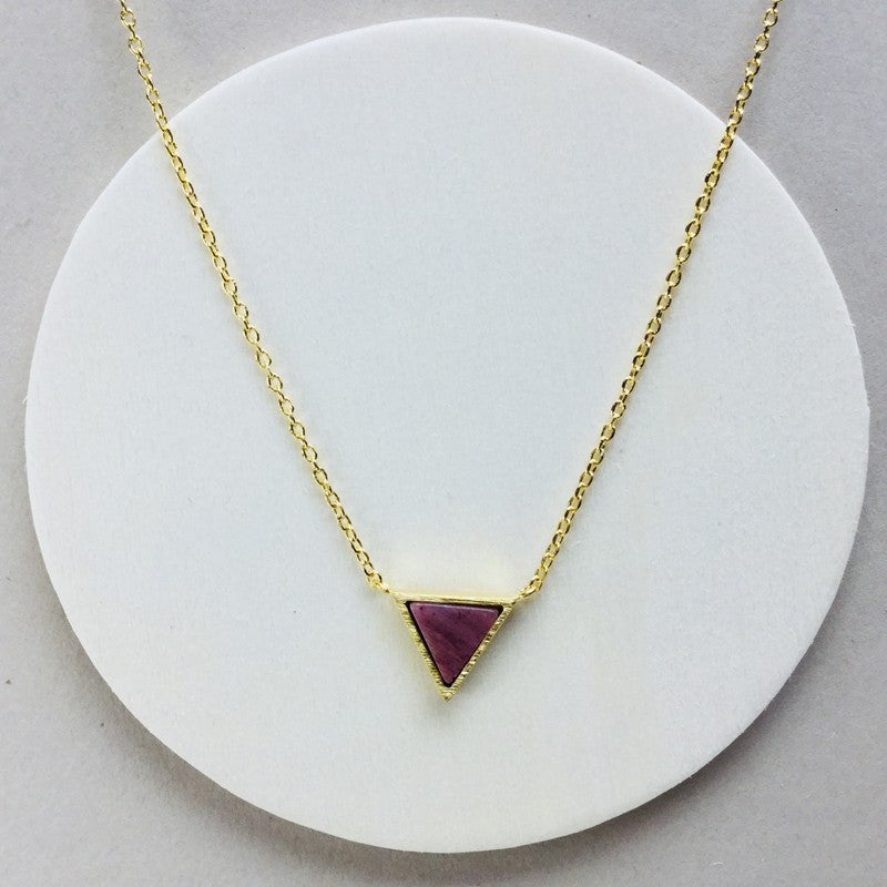 Triangle Stone Necklace