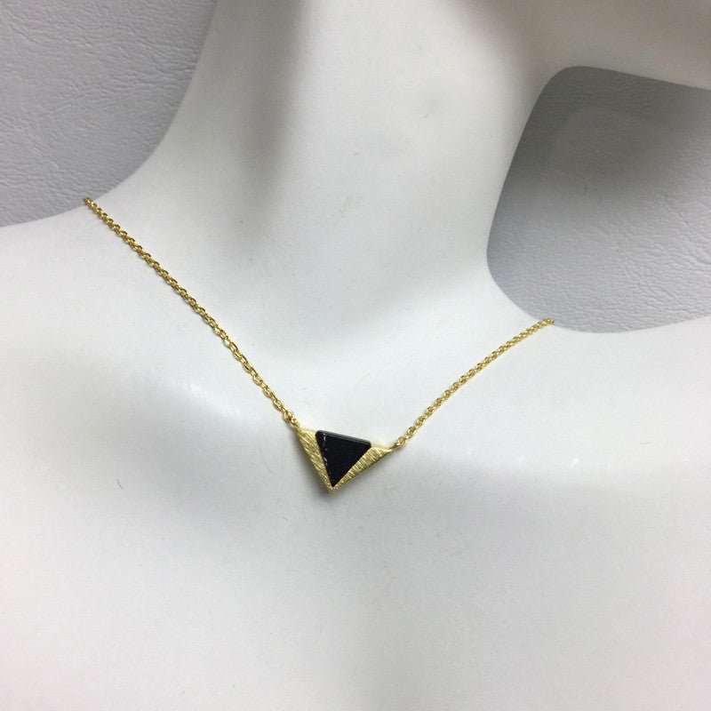 Triangle Stone Chevron Necklace