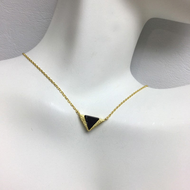 
                  
                    Triangle Stone Chevron Necklace
                  
                