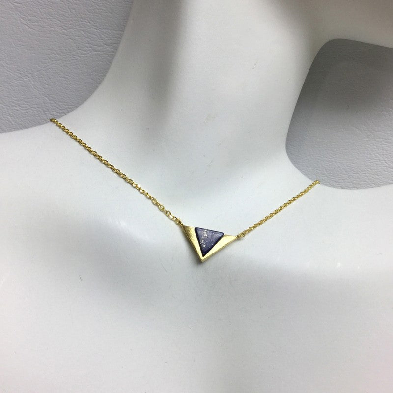 
                  
                    Triangle Stone Chevron Necklace
                  
                