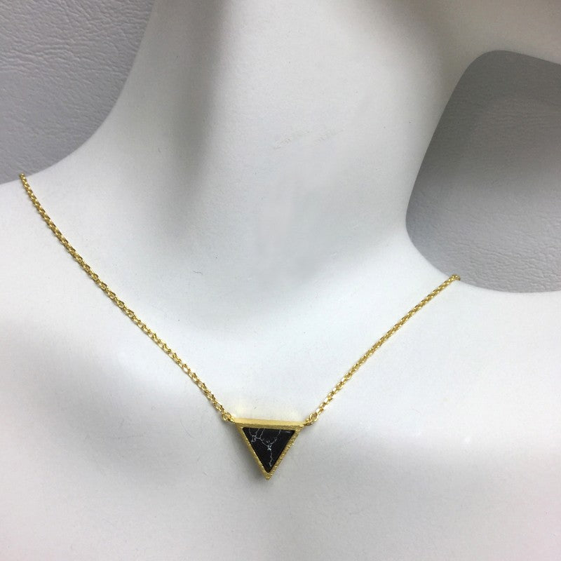 
                  
                    Triangle Stone Necklace
                  
                