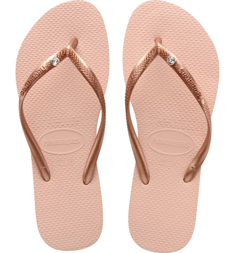 The Slim Crystal Glamour Flip Flop - Jaffi's