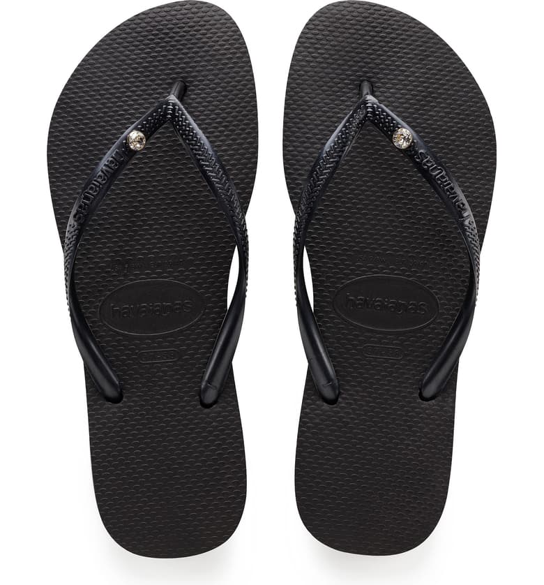 The Slim Crystal Glamour Flip Flop - Jaffi's
