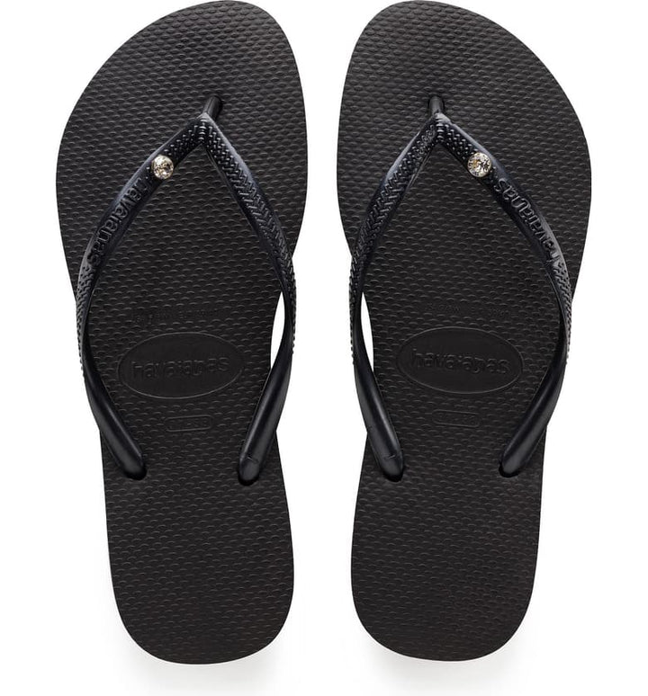 The Slim Crystal Glamour Flip Flop - Jaffi's
