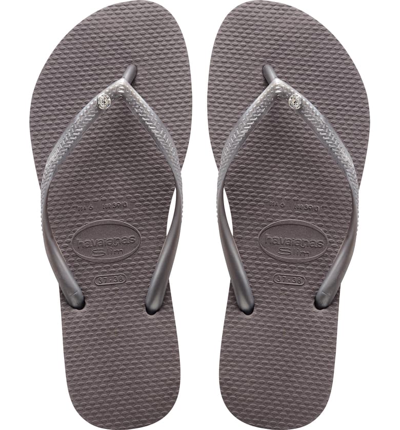The Slim Crystal Glamour Flip Flop - Jaffi's