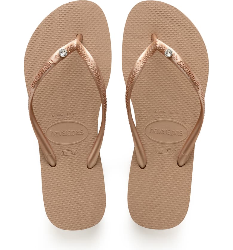 The Slim Crystal Glamour Flip Flop - Jaffi's