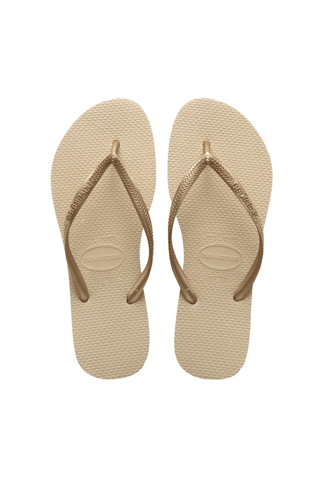 The Slim Flip Flop - Light Gold - Jaffi's