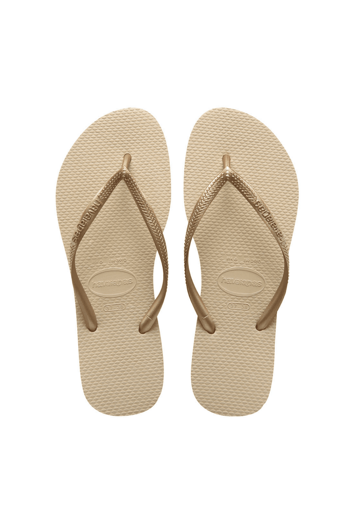 The Slim Flip Flop - Light Gold - Jaffi's